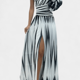 Bethania™ | Rochie maxi în dungi