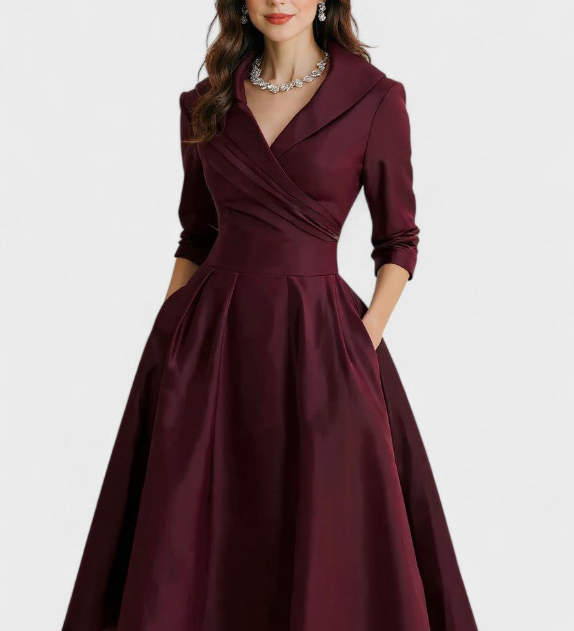 Ceryn | Rochie Midi din Satin
