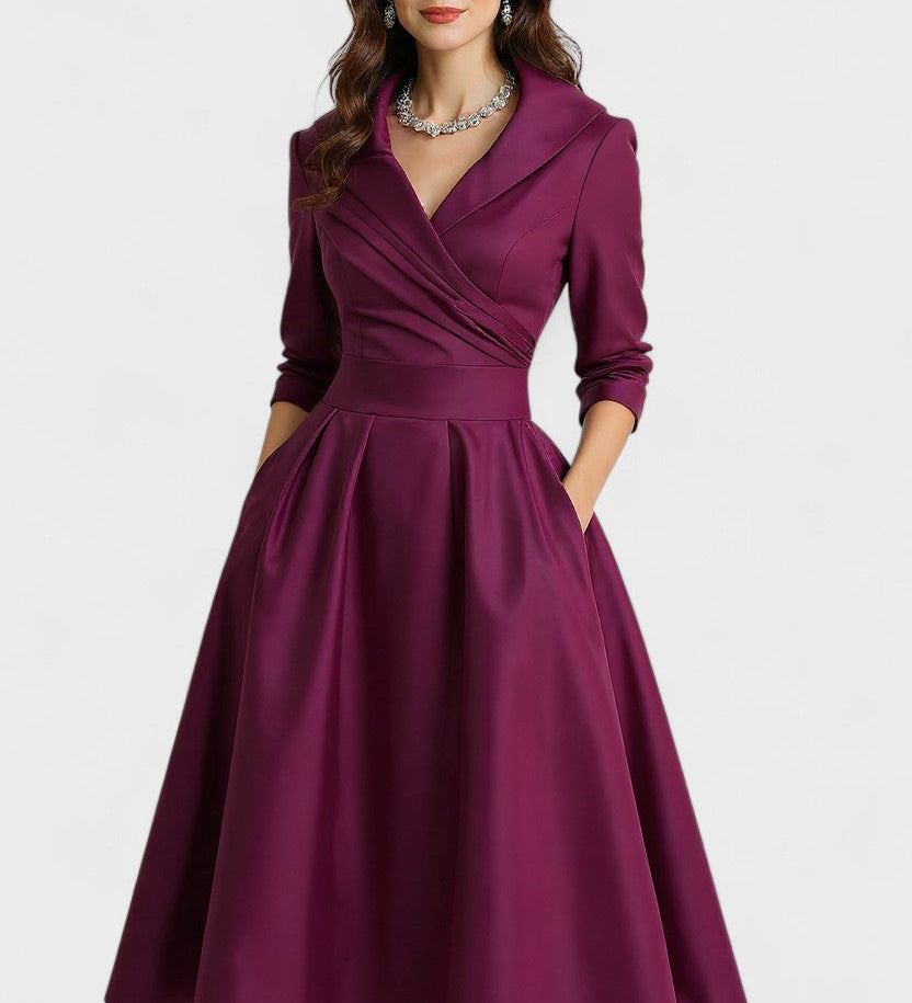 Ceryn | Rochie Midi din Satin