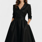 Ceryn | Rochie Midi din Satin