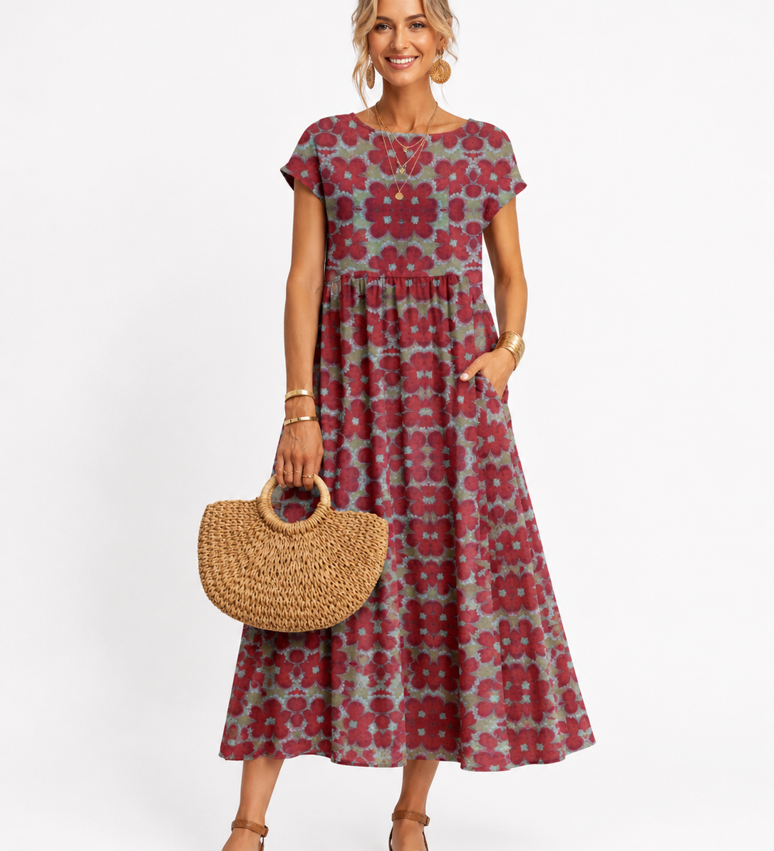 Florene | Rochie de vară cu mânecă scurtă