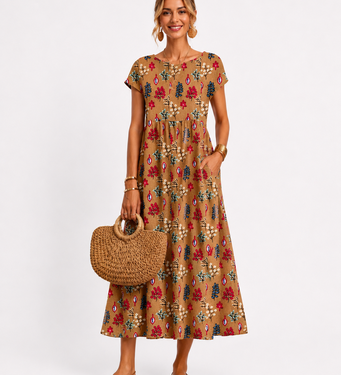Florene | Rochie de vară cu mânecă scurtă
