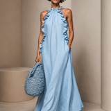 DOROTA | Rochie maxi cu buzunare