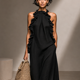 DOROTA | Rochie maxi cu buzunare