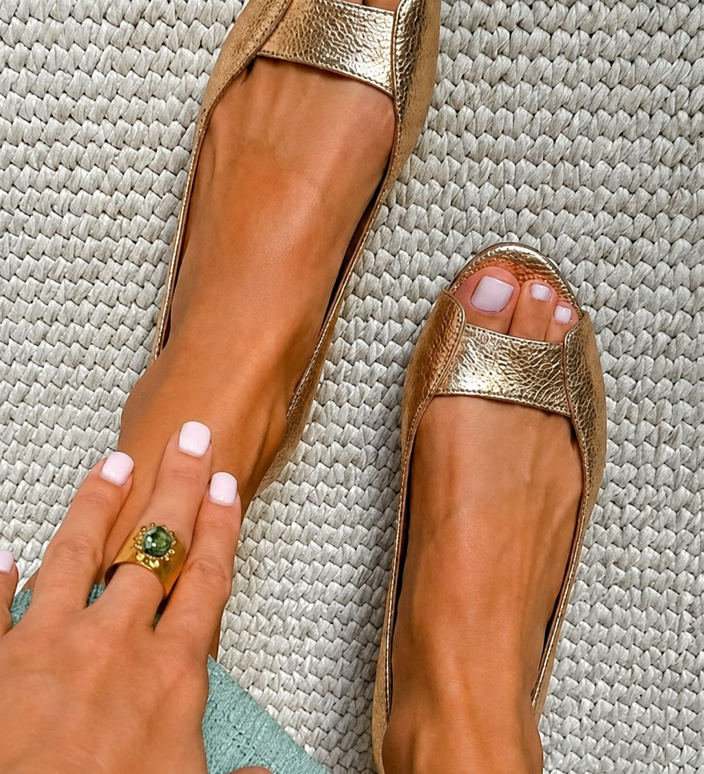 Adelina | Sandale Aurii Comfort Chic