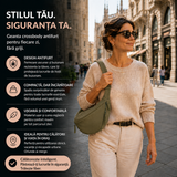 Agata | Geantă de Umăr Verde Oliv