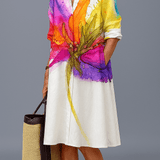 Doris - Rochie midi elegantă pentru momentele de vară fără griji