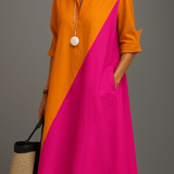 Helene - Rochie midi stilată pentru eleganță fără griji