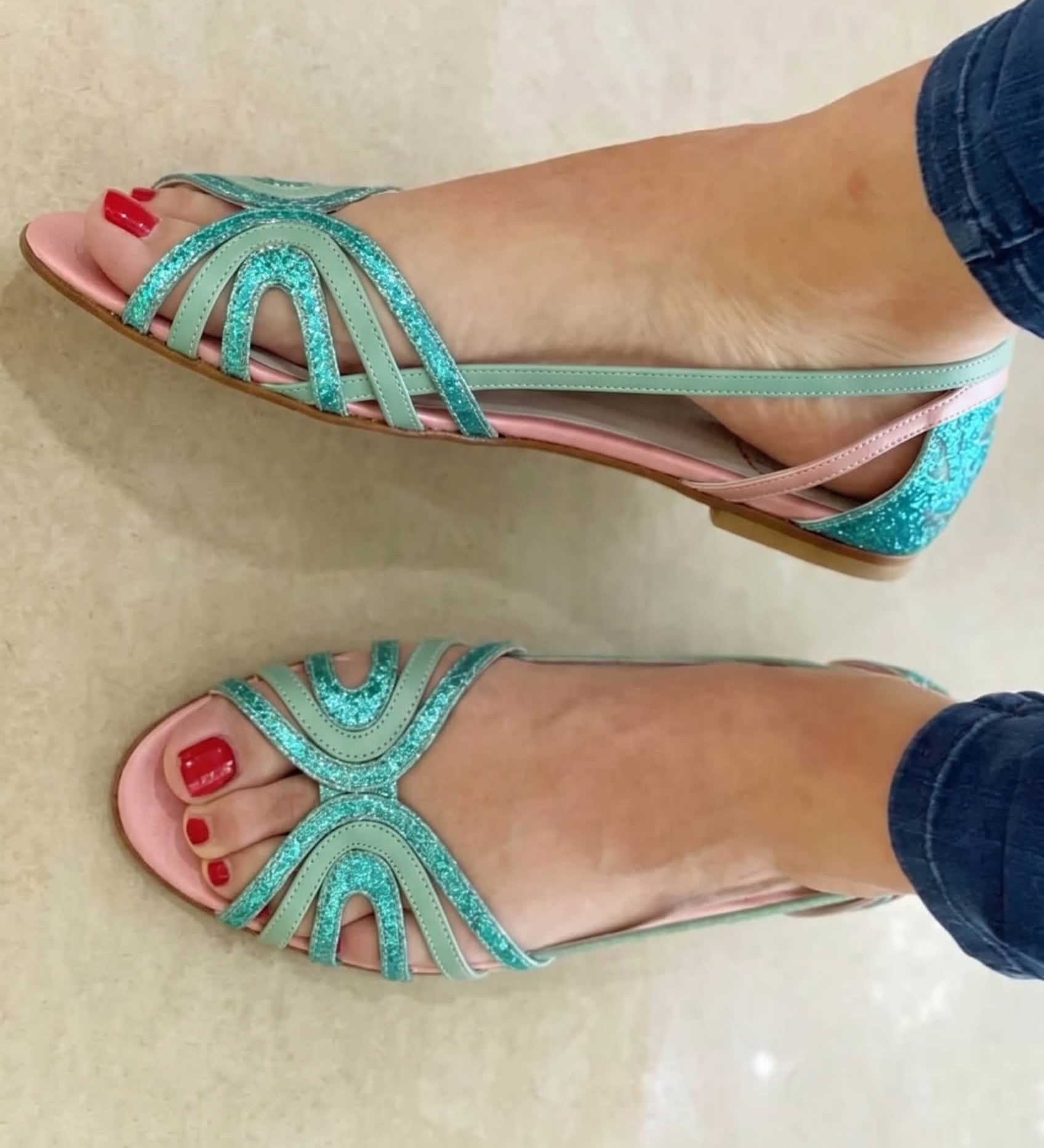 Eleonora | Sandale de Vară Aurii