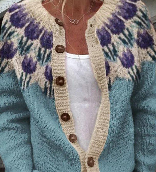 Keysha - Cardigan cu flori
