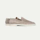 Loafer Clasic Din Suede Gri Deschis