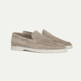 Loafer Clasic Din Suede Gri Deschis