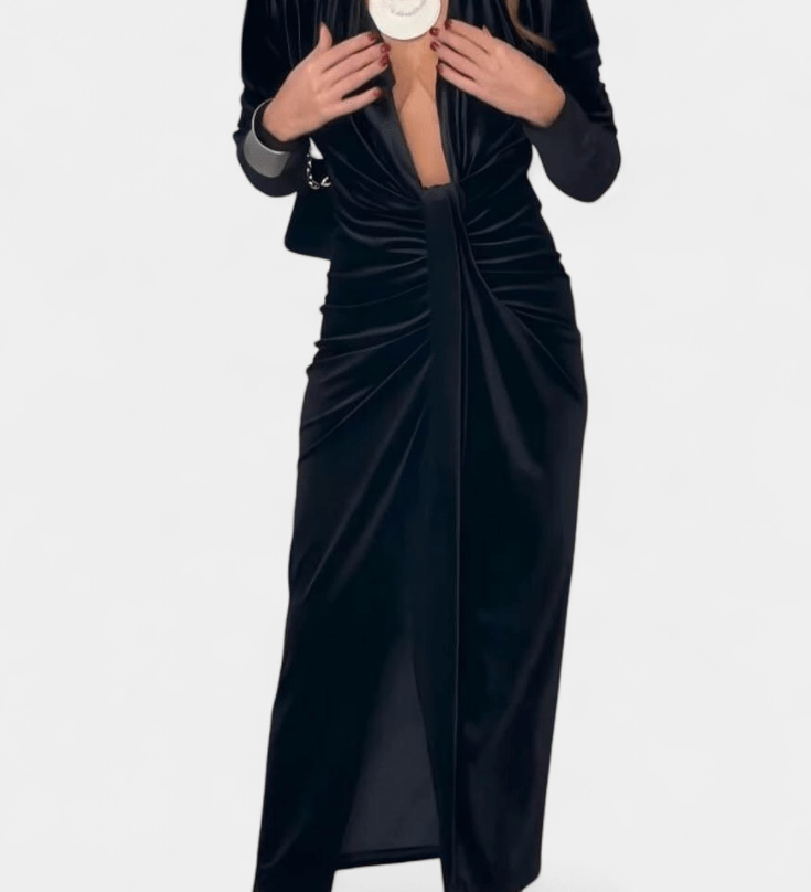 LaVerna™ | Rochie de catifea luxoasă