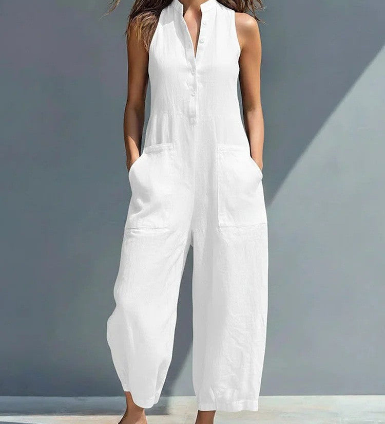 ŻELISŁAWA | Salopetă cu pantaloni largi