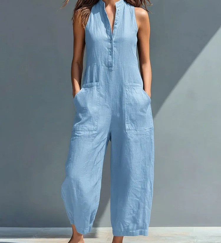 ŻELISŁAWA | Salopetă cu pantaloni largi