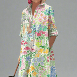 Nadine - Rochie florală de primăvară pentru un stil fără griji