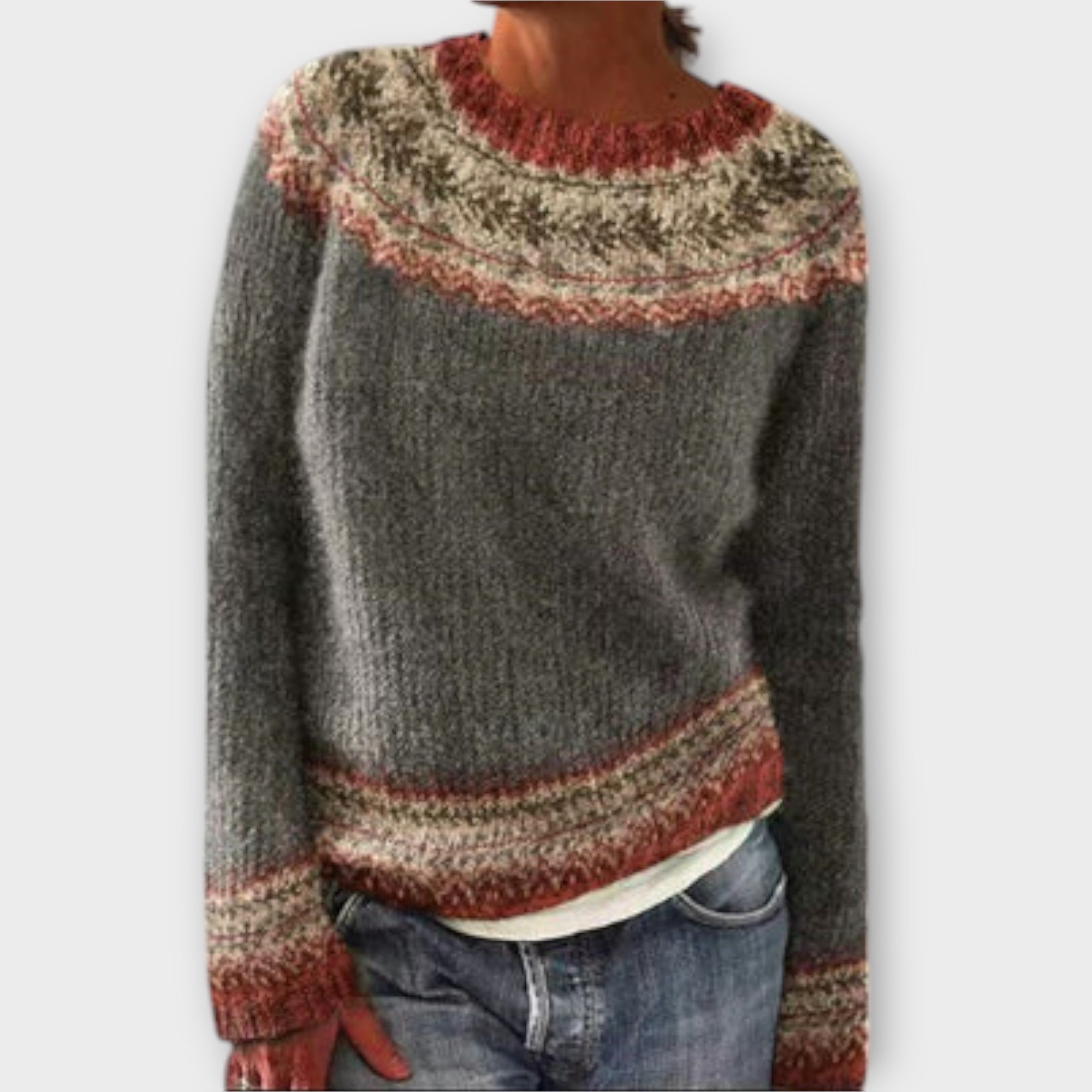 Pulover Tricotat Vintage pentru Femei