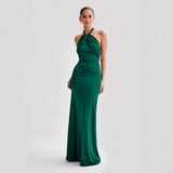JANA | Rochie Maxi cu Guler Halter