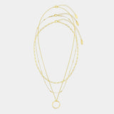 Aura - Set Coliere Suprapuse Golden Circle