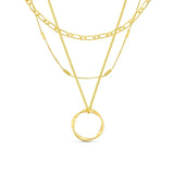 Aura - Set Coliere Suprapuse Golden Circle