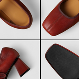 Ileana | Pantofi Mary Jane cu Toc Pătrat Catherine