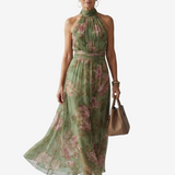 Naomi | Rochie Maxi cu Guler Halter