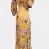 Quintessa™ | Rochie Maxi Plisată Colorată