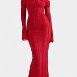 Rosalie™ | Rochie stilată cu umeri descoperiți