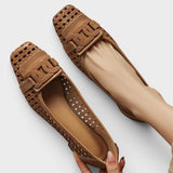 Patrizia | Pantofi cu Toc cu Aspect de Piele Împletită