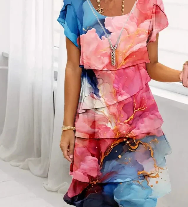 Caroline - Rochie Elegantă cu Detalii Puff