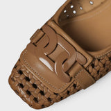 Patrizia | Pantofi cu Toc cu Aspect de Piele Împletită