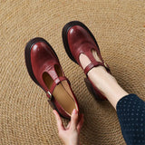 Ileana | Pantofi Mary Jane cu Toc Gros Élise