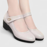 Ileana | Pantofi Mary Jane cu Toc Compensat Élise