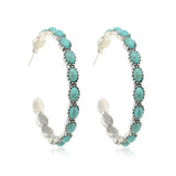 Cercei Vintage Boho Turcoaz