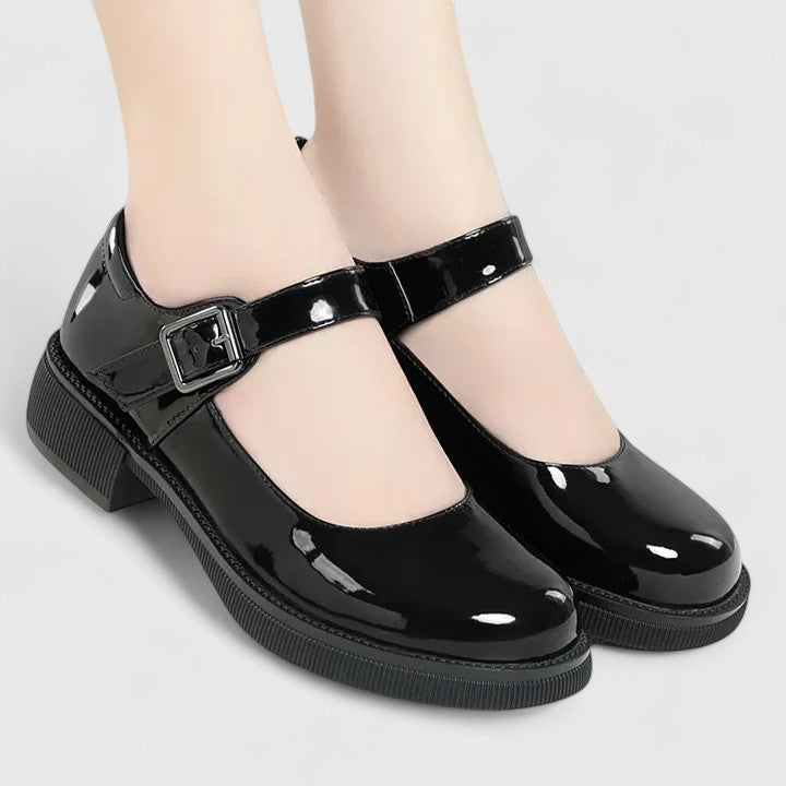 Ileana | Pantofi Mary Jane cu Talpă Groasă Charlotte