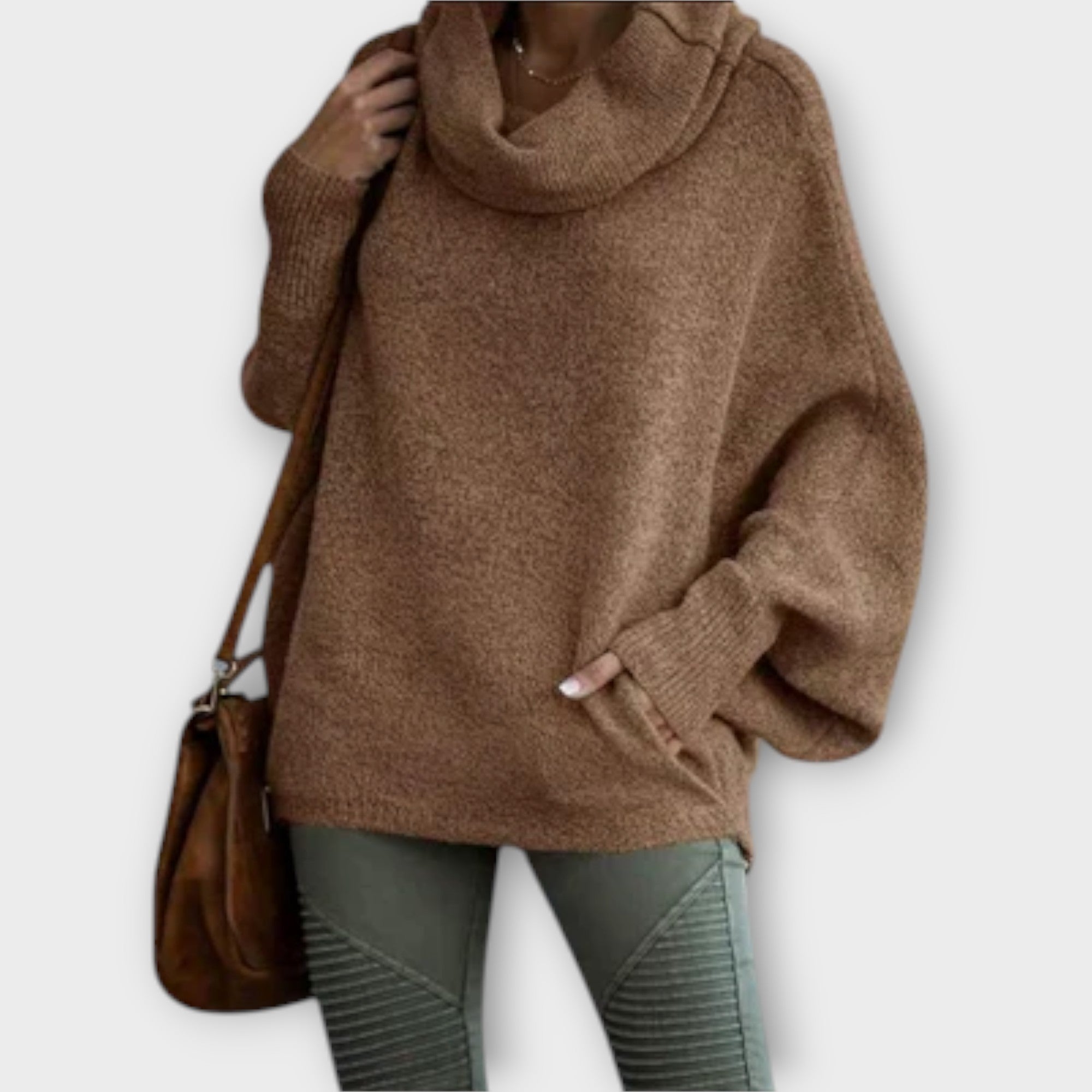 Ulrike | Pulover Elegant cu Guler Înalt