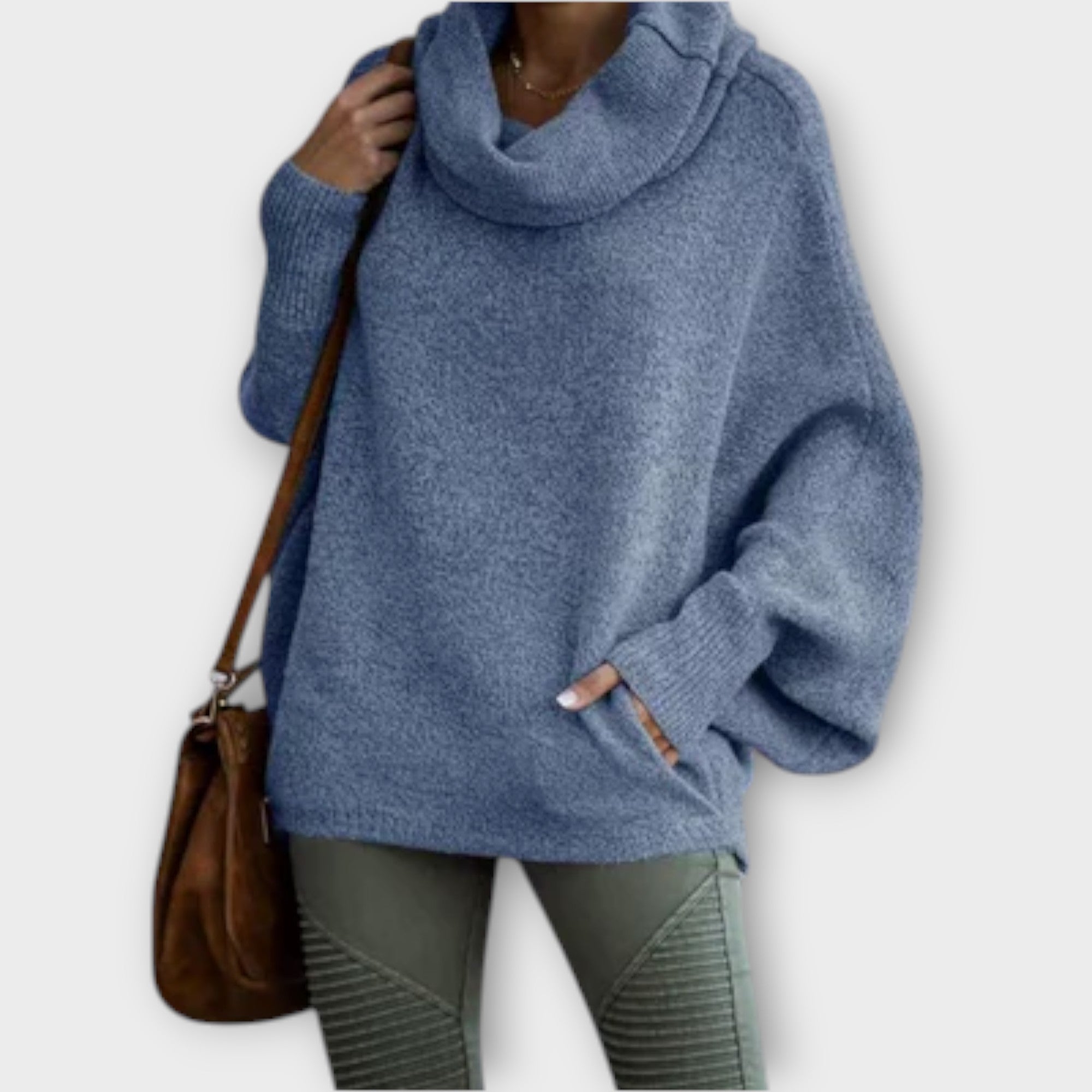 Ulrike | Pulover Elegant cu Guler Înalt