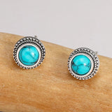 Cercei Vintage Boho Mimetici Turcoaz