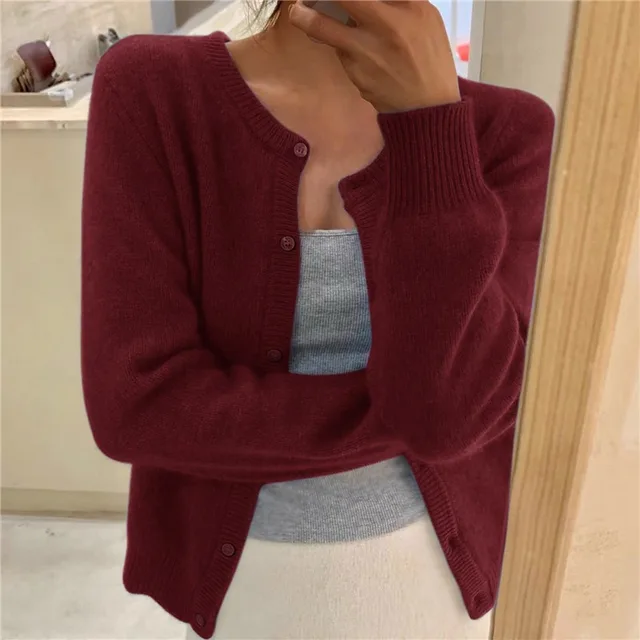 Elena – Cardigan moale cu nasturi