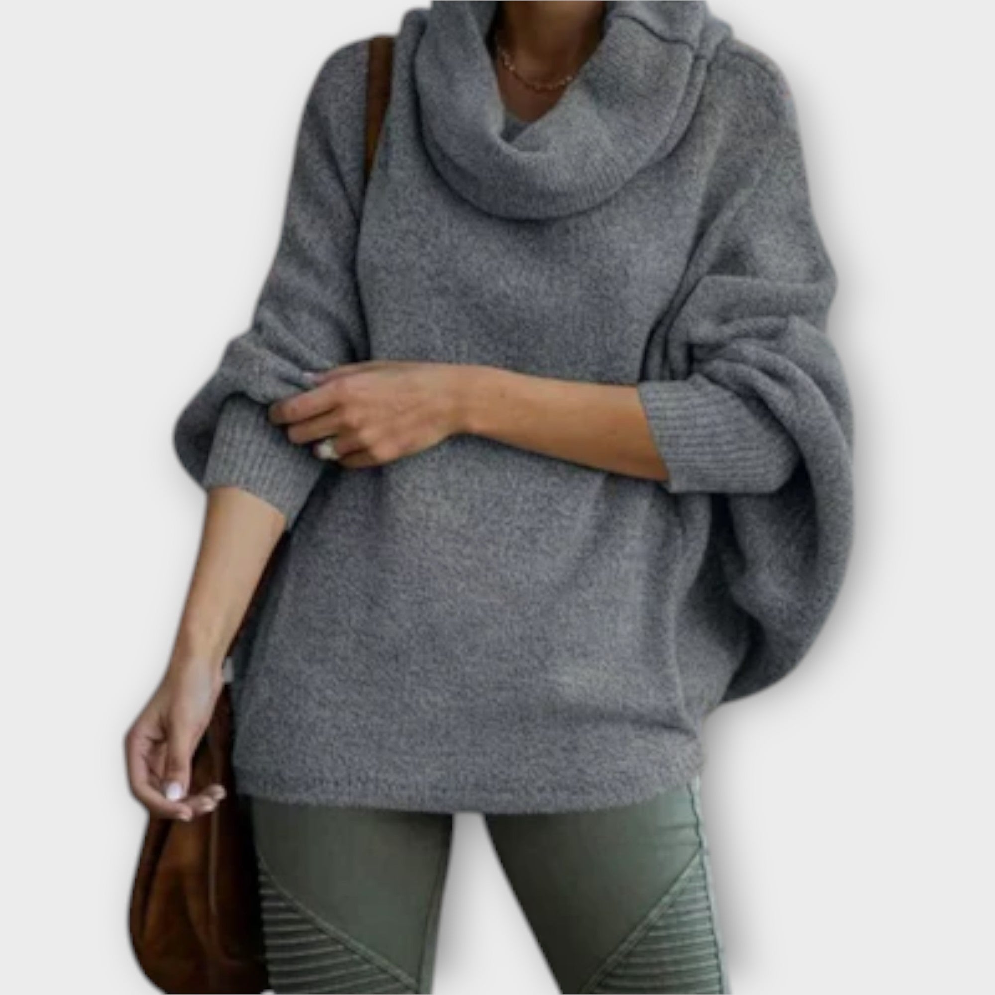 Ulrike | Pulover Elegant cu Guler Înalt