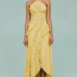 LIYANA | Rochie cu volane spiralate