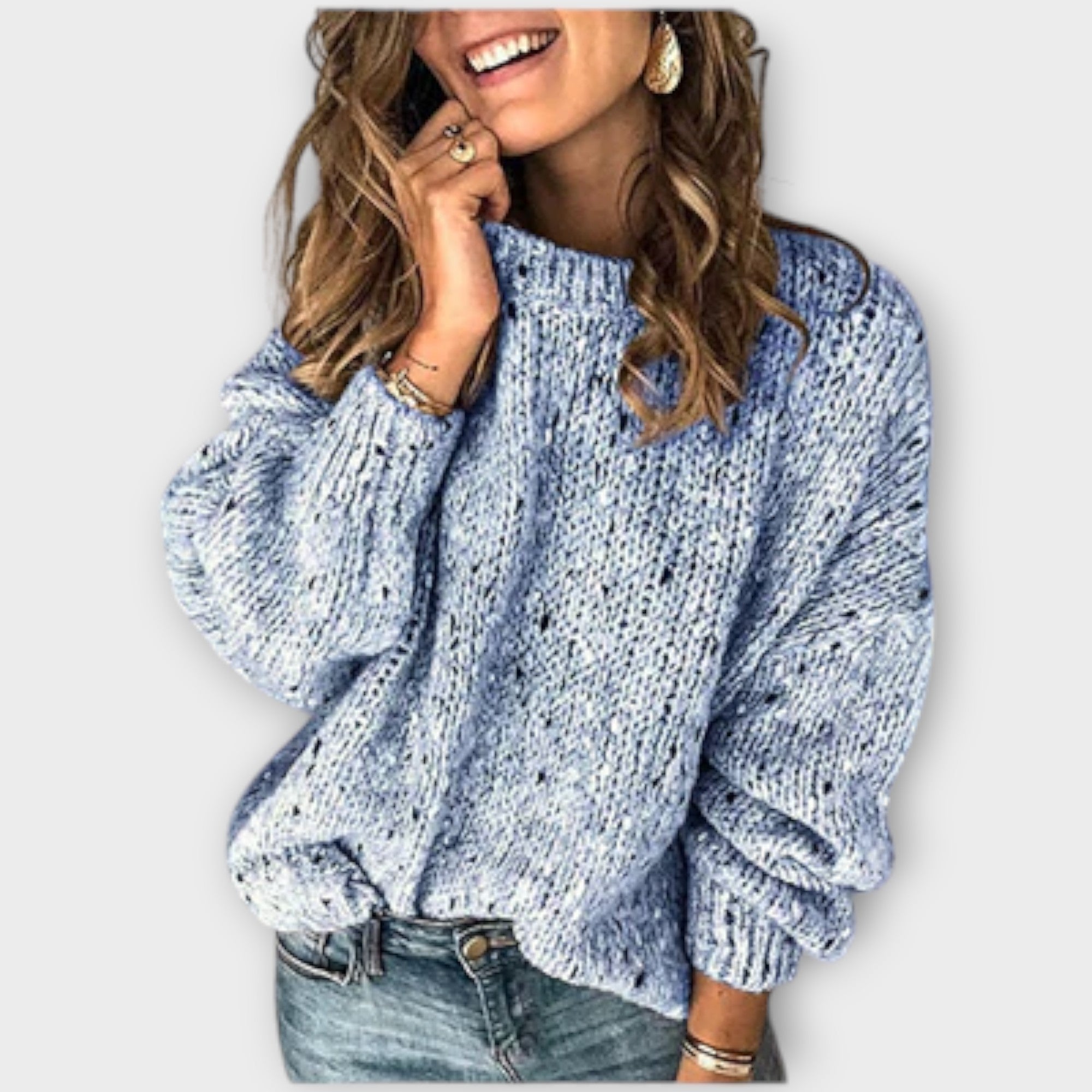 Eileen | Pulover Amplu cu Accente Vintage