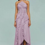 LIYANA | Rochie cu volane spiralate