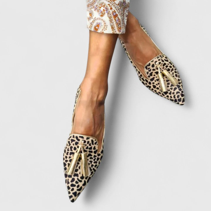 Jheanna | Mocasini Confortabili cu Imprimeu de Leopard