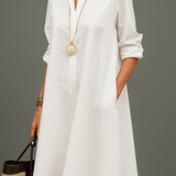 Waltraud - Rochie Midi Premium Stilată în Stil Clasic