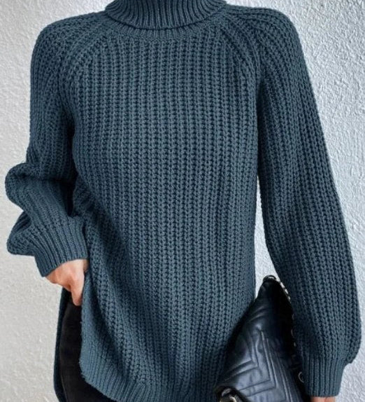 Sophia | Pulover elegant cu guler înalt