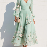 Viorel – Rochie Midi Florală de o Eleganță Primăvăratecă