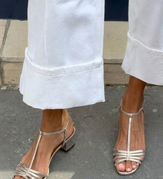 Allegra | Sandale Aurii Eleganță Zilnică