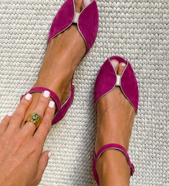 Olivia | Sandale Elegante în Culoarea Salviei
