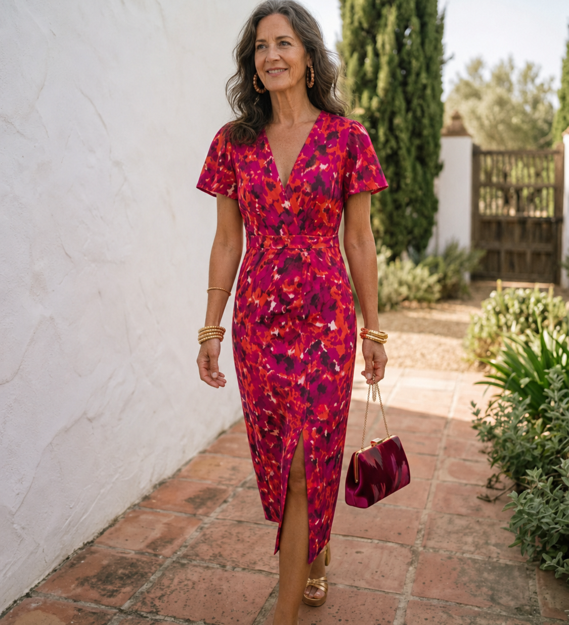 WANDA | ROCHIE MIDI CU MÂNECI BUFANTE
